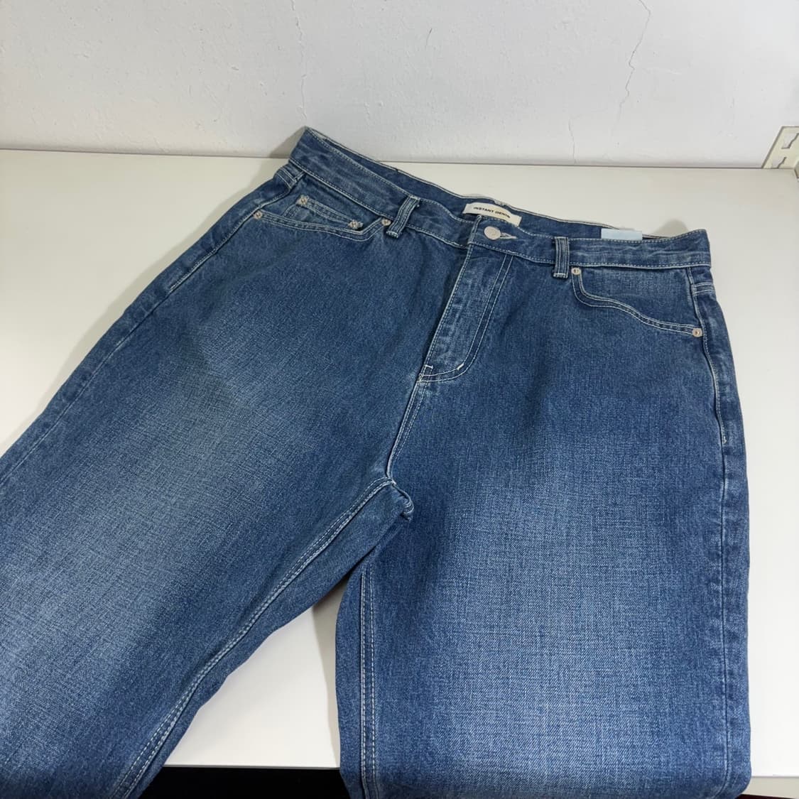34 XL 블렌디드 인스턴트데님 히스토모 일자핏 청바지 상품이미지1