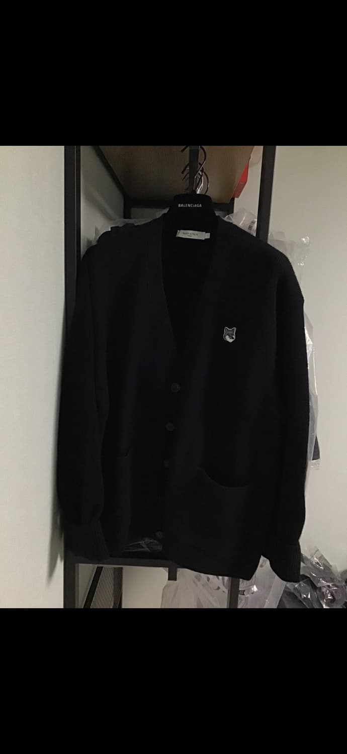 메종키츠네 가디건 블랙 L 상품이미지2