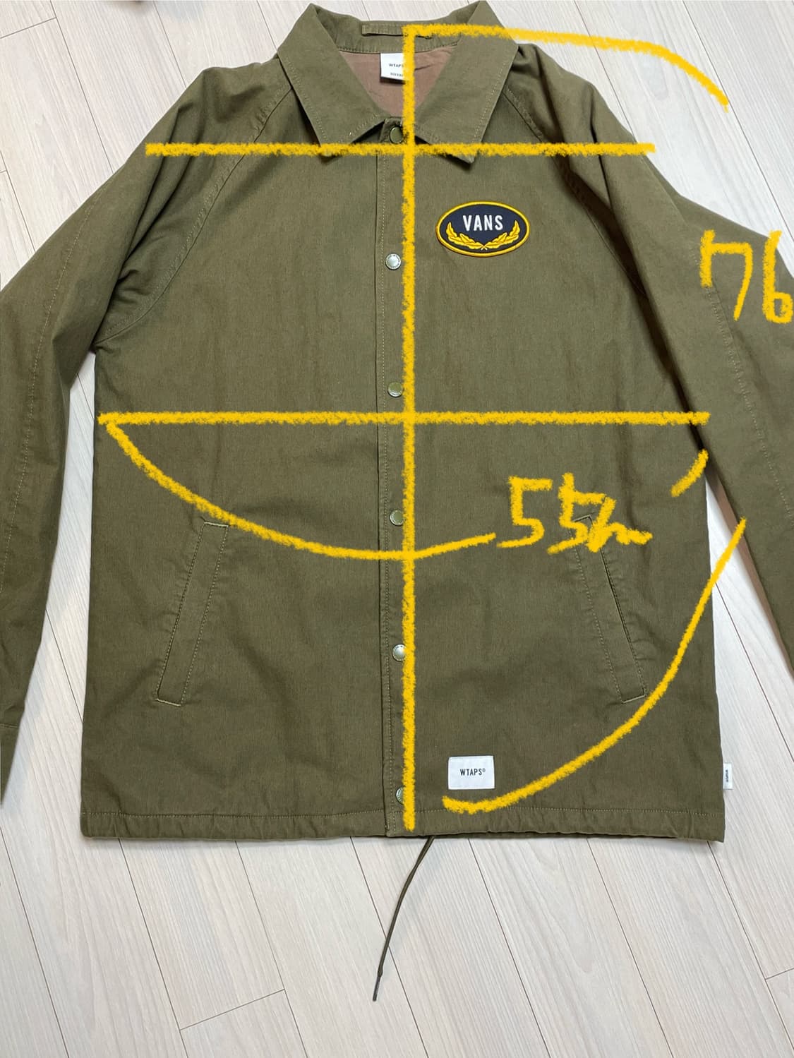 더블탭스 x반스 콜라보자켓 사이즈02 상품이미지10