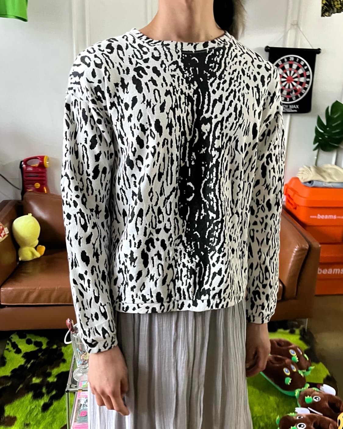 Jpn Vintage psychedelic Animal Knit 상품이미지3
