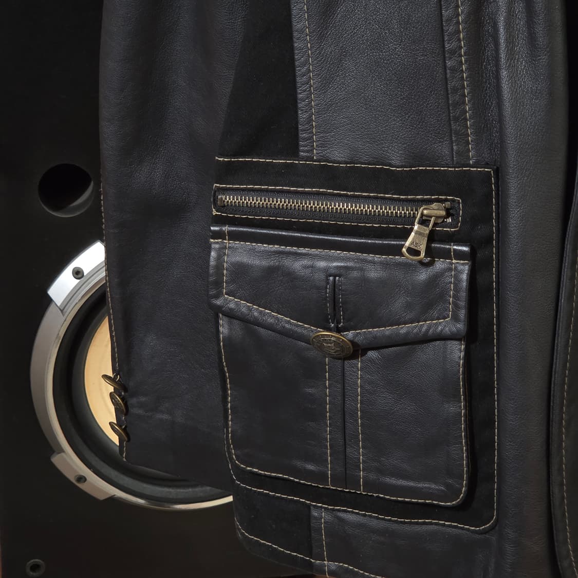 ASK 양가죽 더블 포켓 블레이저 자켓 상품이미지4