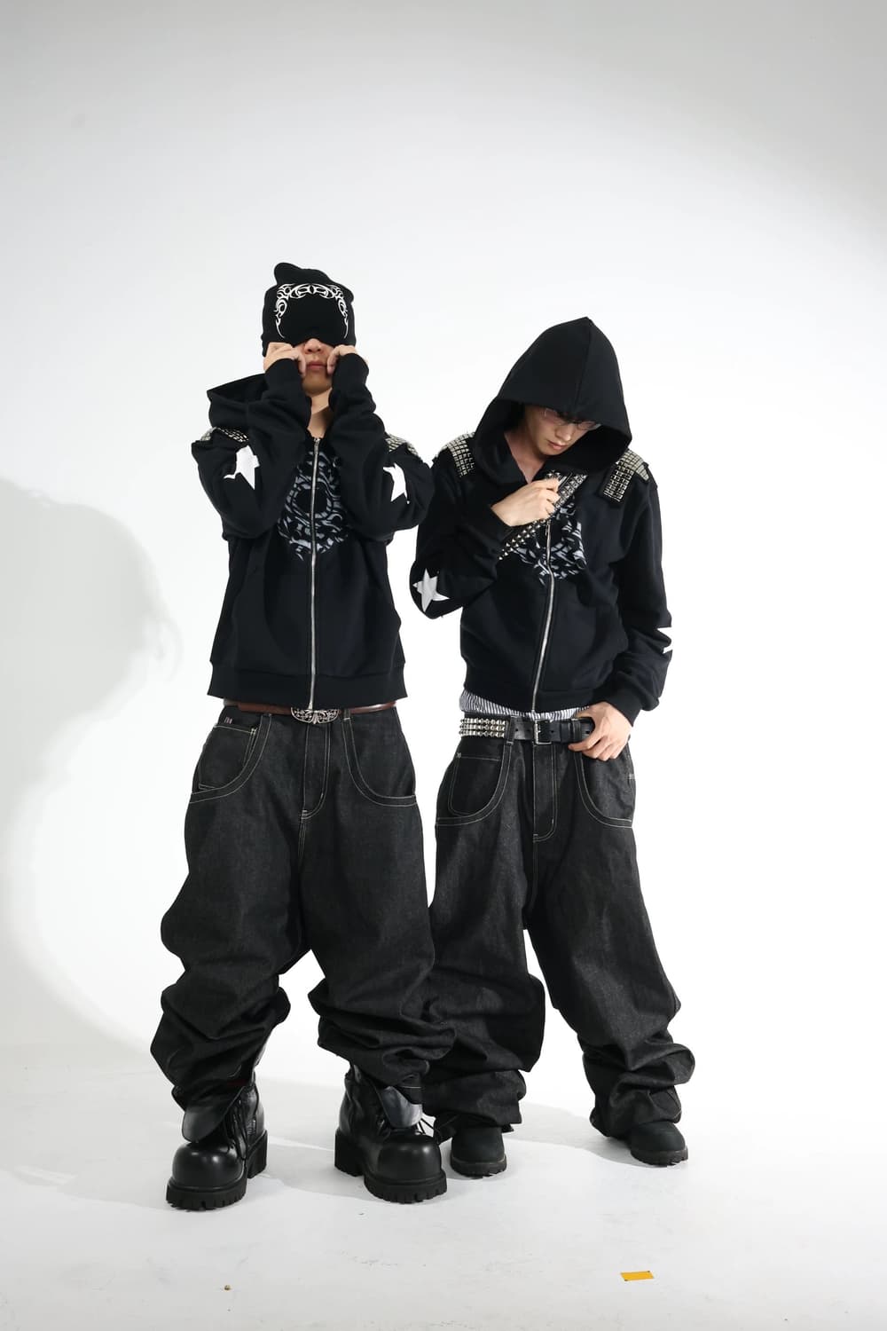 Chrome Grid Stud Belt 상품이미지9