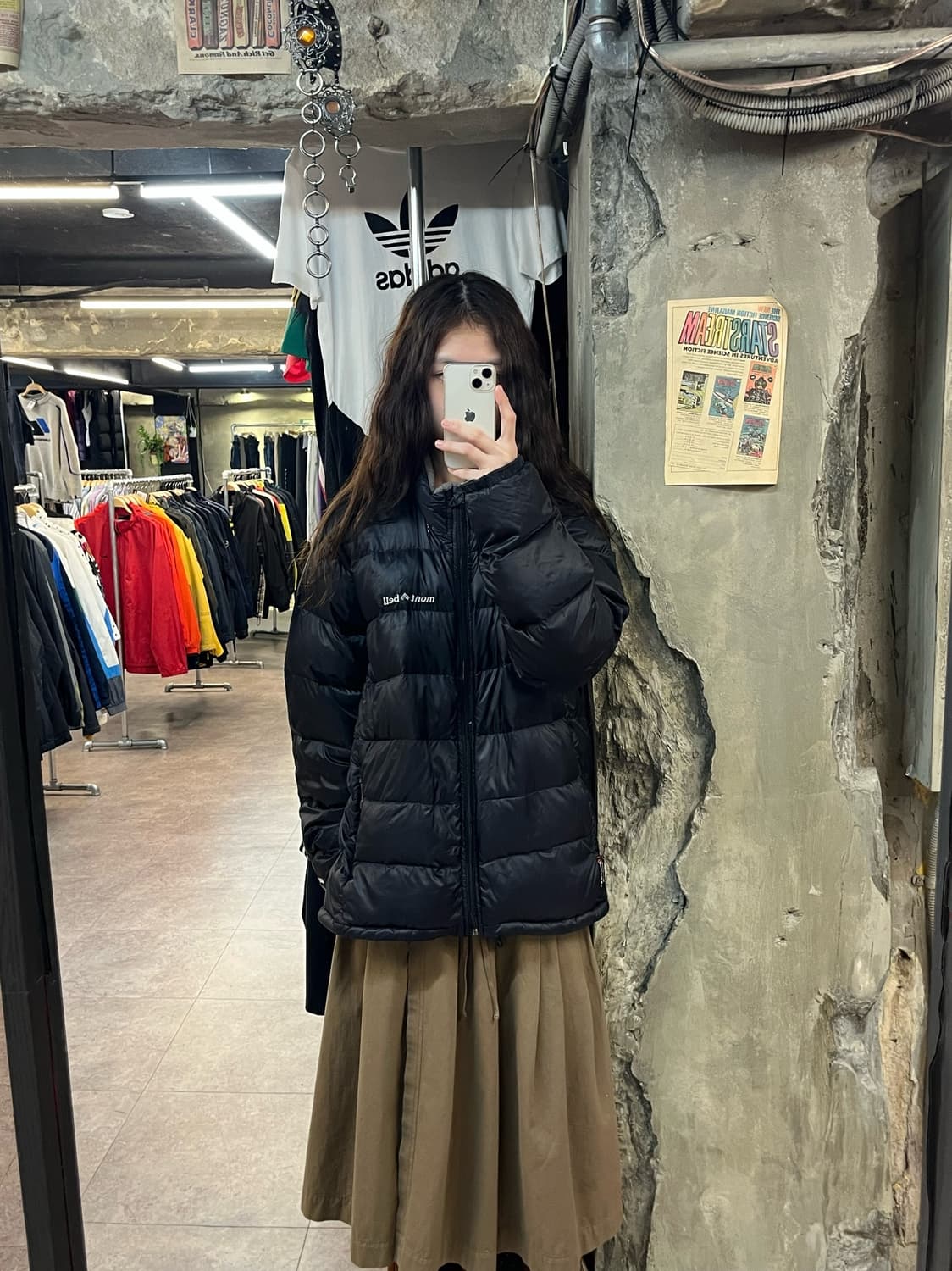 몽벨 경량패딩 블랙 L #csz2056 상품이미지2