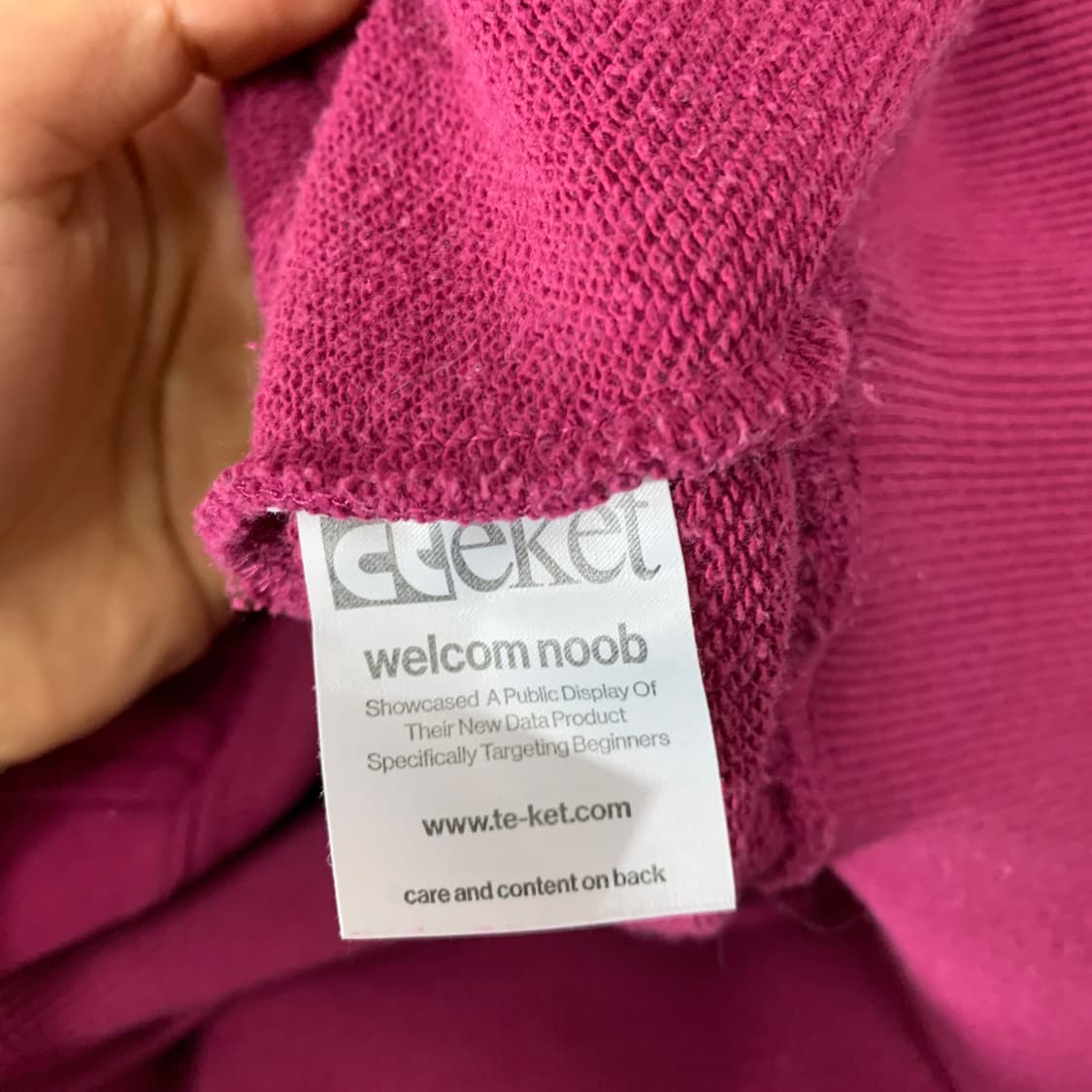 테켓 마젠타 후드티  상품이미지4