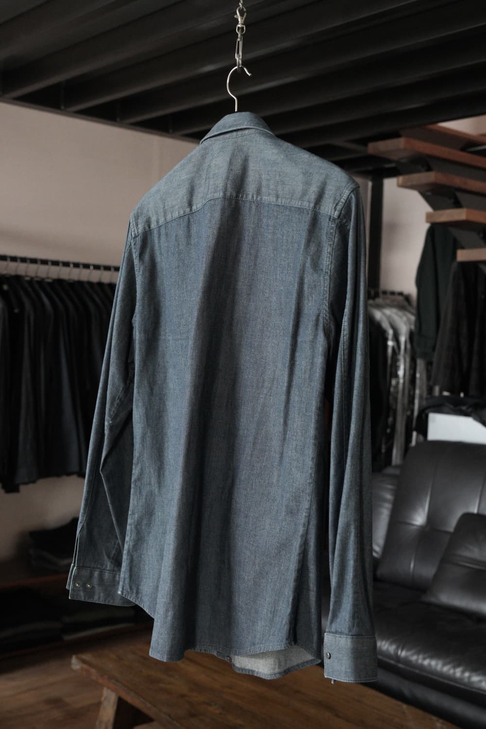 솔리드옴므/ 데님 셔츠 자켓, 50(105) 상품이미지3