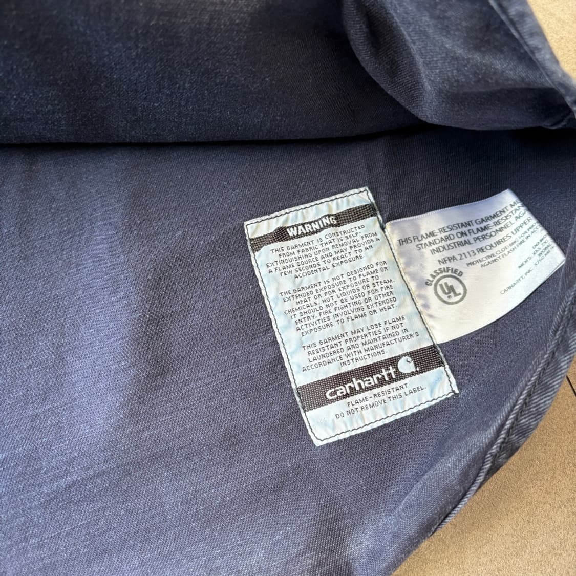 칼하트 오리지널 FR 네이비 긴팔 셔츠 상품이미지8
