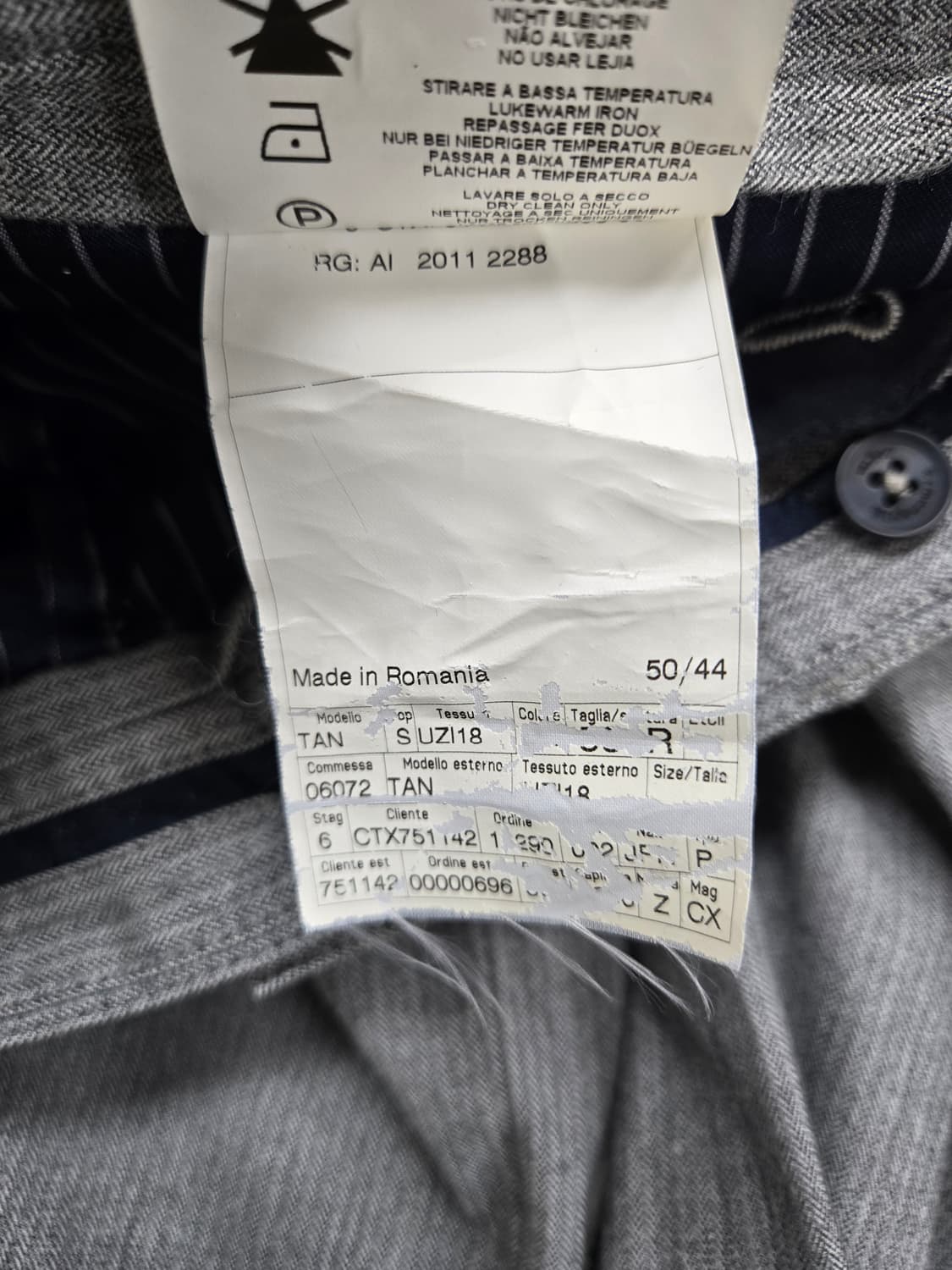 에르메네질도 제냐 회색 남성 카고 바지 상품이미지5