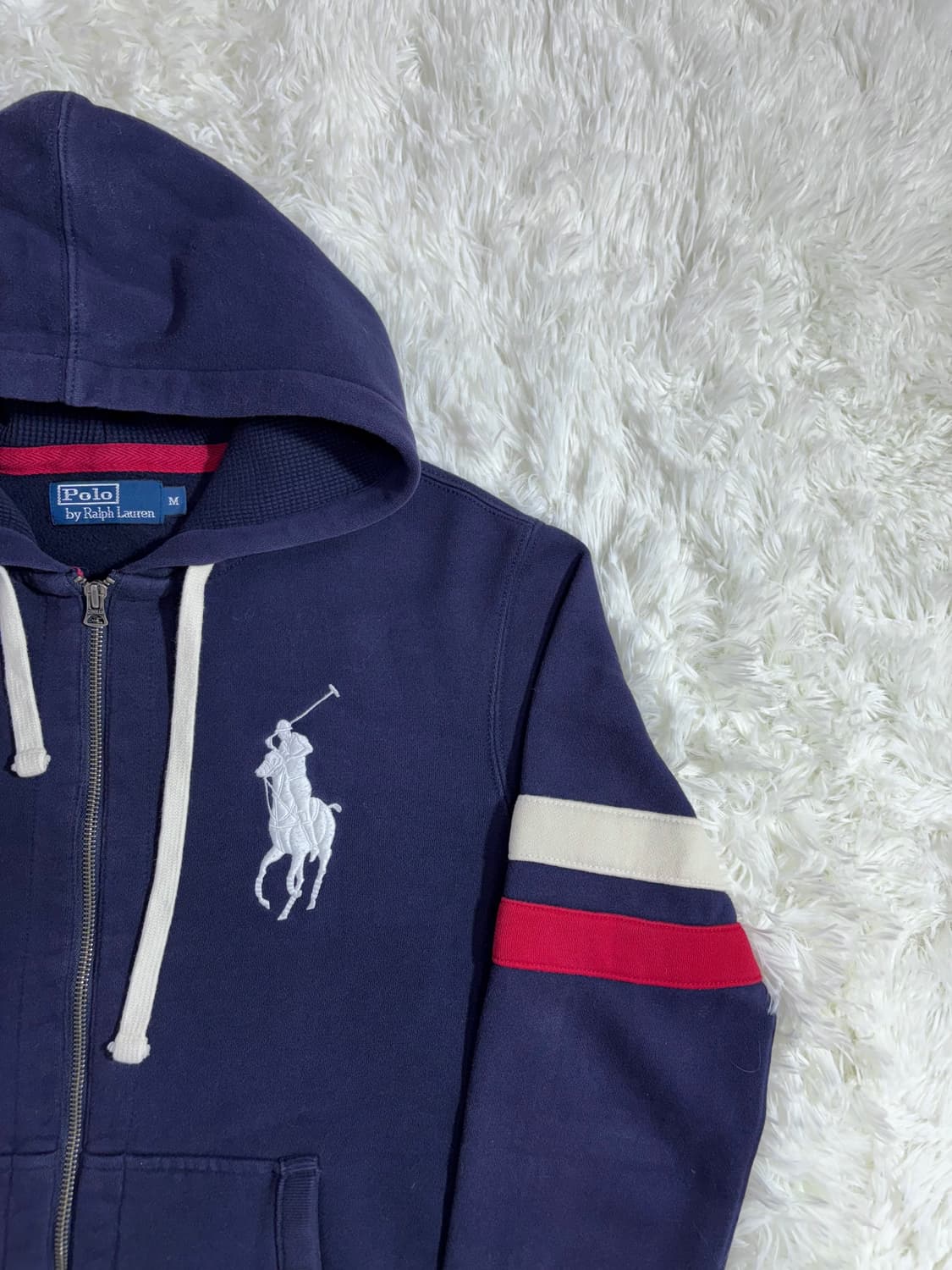폴로 랄프로렌 네이비 빅포니 후드집업  상품이미지6