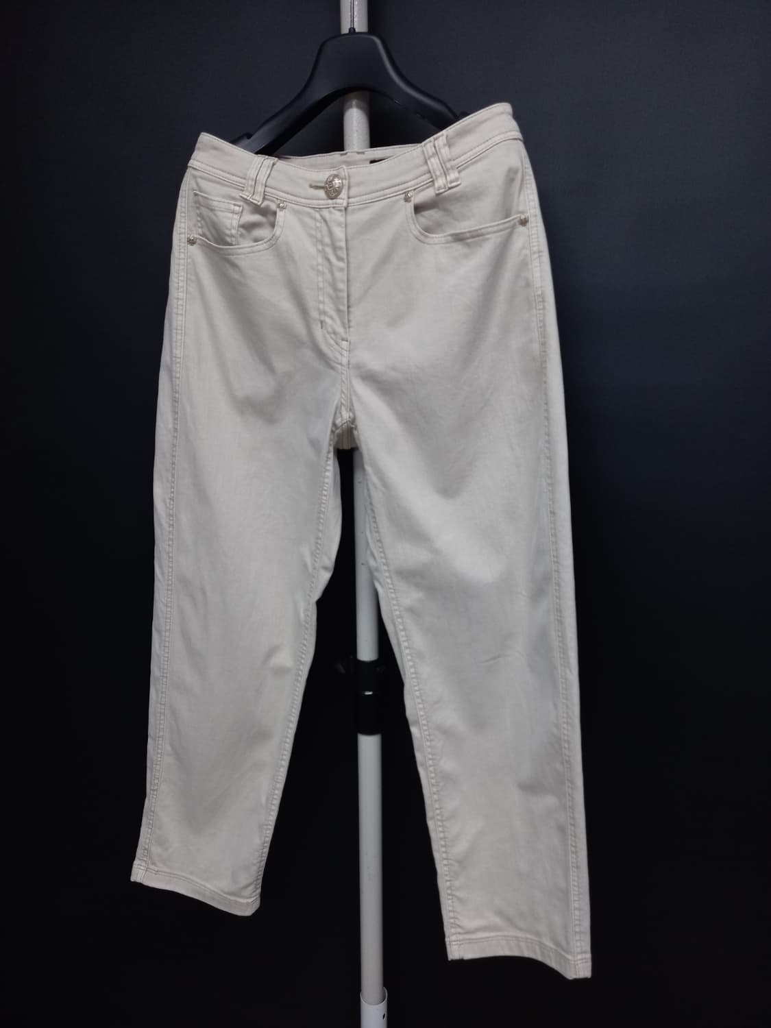 마인 춘추동 면 일자 8부 데님팬츠 33.44 상품이미지3