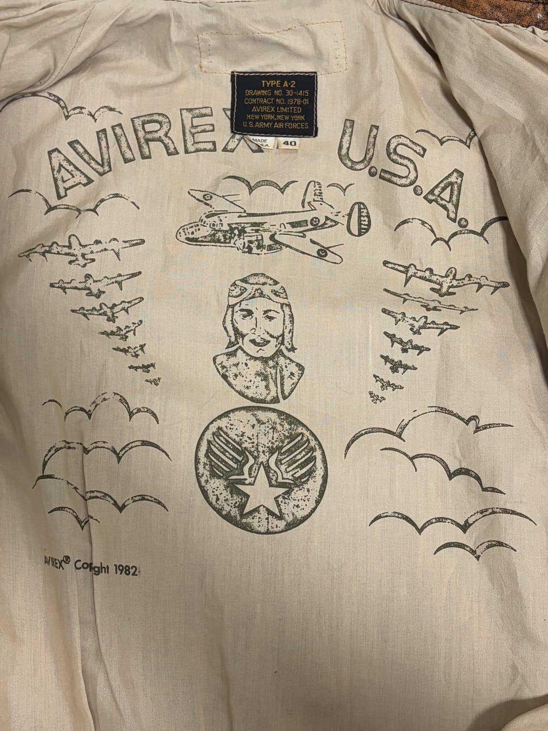 80~90S USA 아비렉스 A2 자켓  상품이미지7
