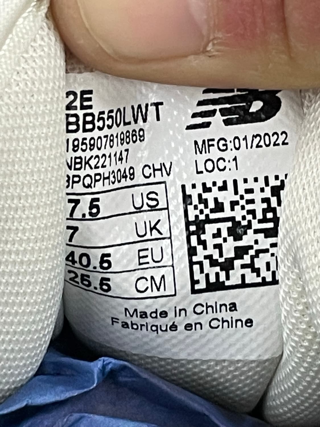 뉴발란스 550 화이트 블랙 255 상품이미지8