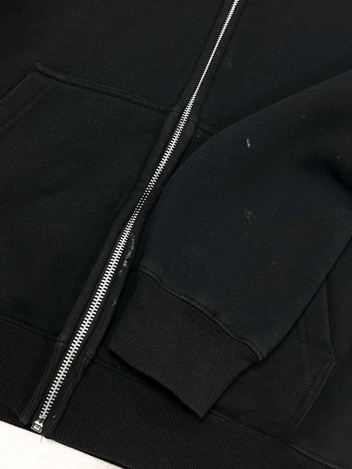 스투시 빅로고 블랙 후드집업 상품이미지10