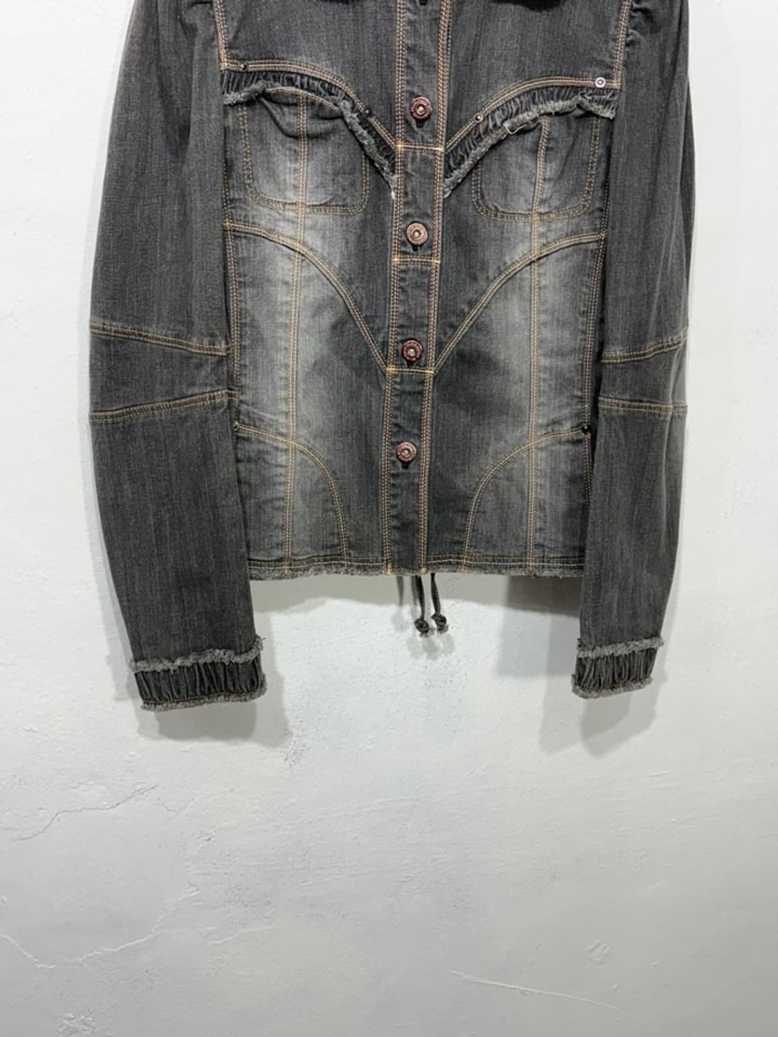 HIROKO KOSHINO Frill Denim Jacket  상품이미지3