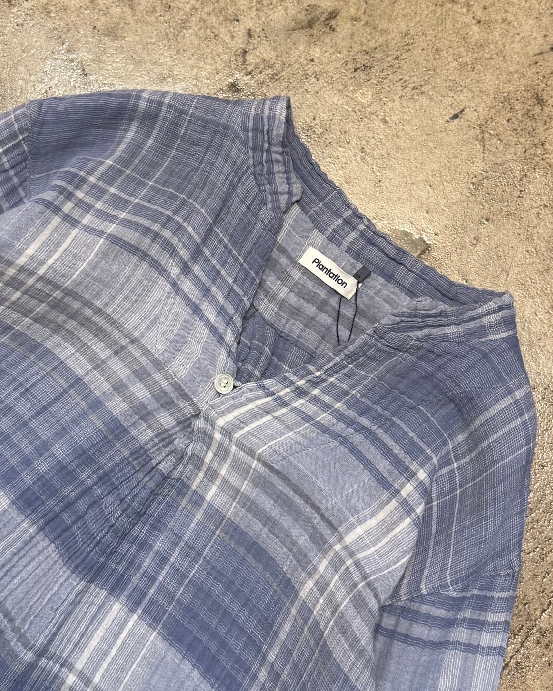 44-55 ) Plantation Crinkled Check Dress 상품이미지4