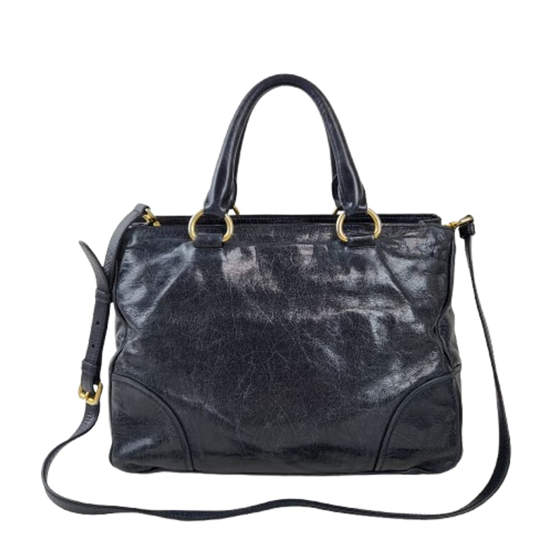 정품 프라다 비텔로 샤인 다크네이비 사첼백 상품이미지6