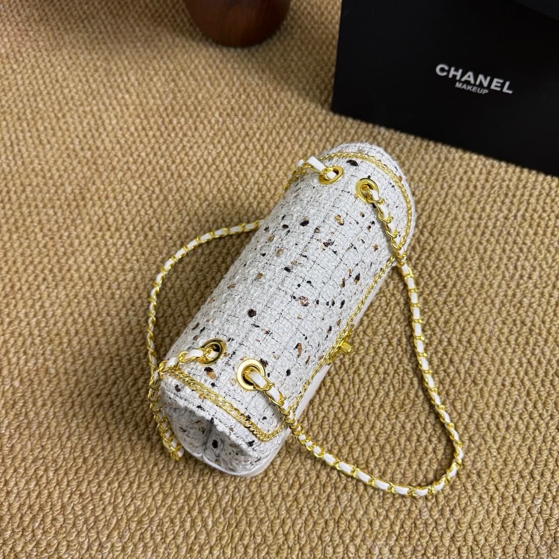 샤넬VIC 리미티드 러프 트위드 플립 커버백 화이트 상품이미지8
