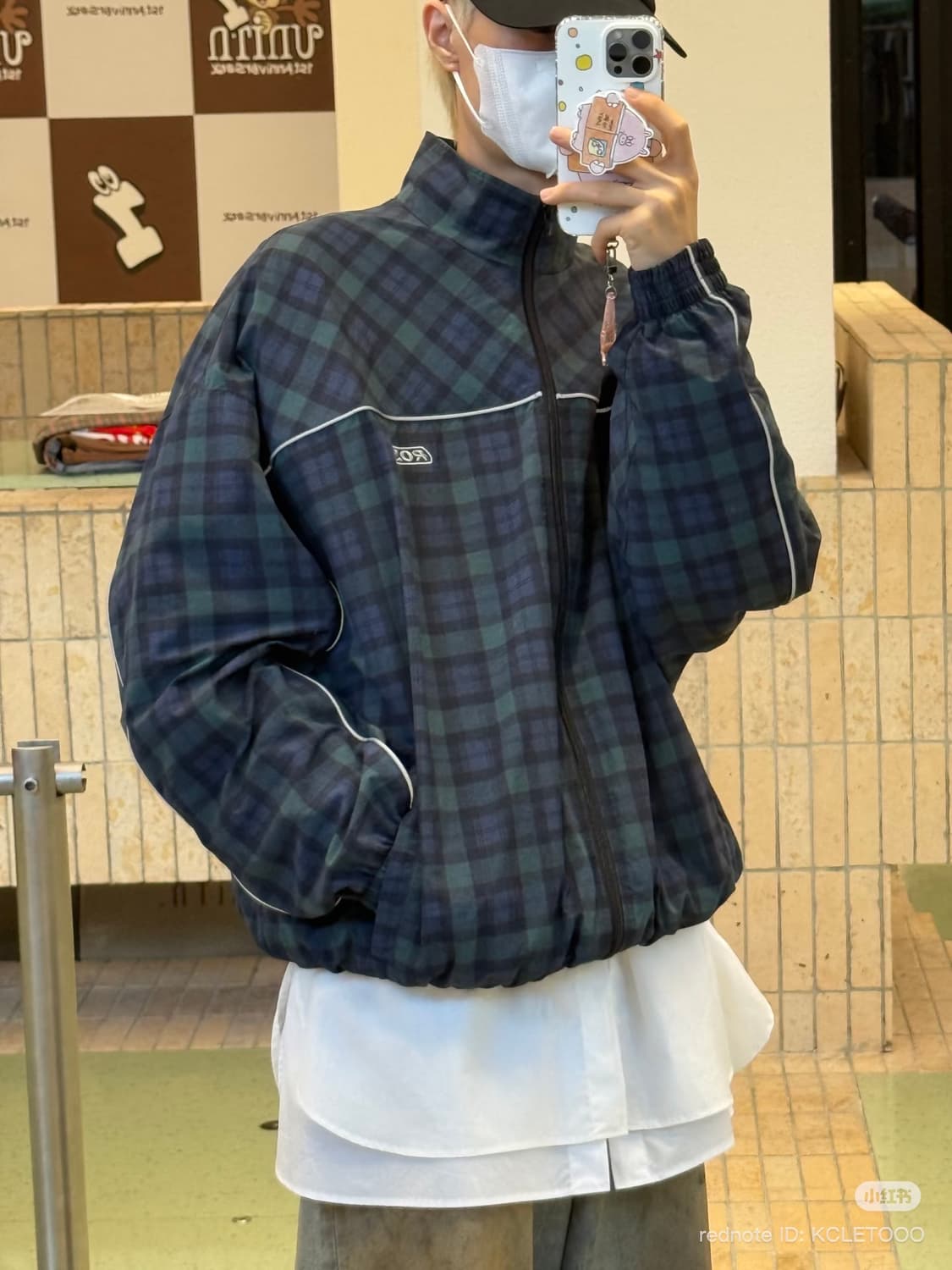 마틴로즈 타탄 체크 파이핑 트랙 자켓 상품이미지4