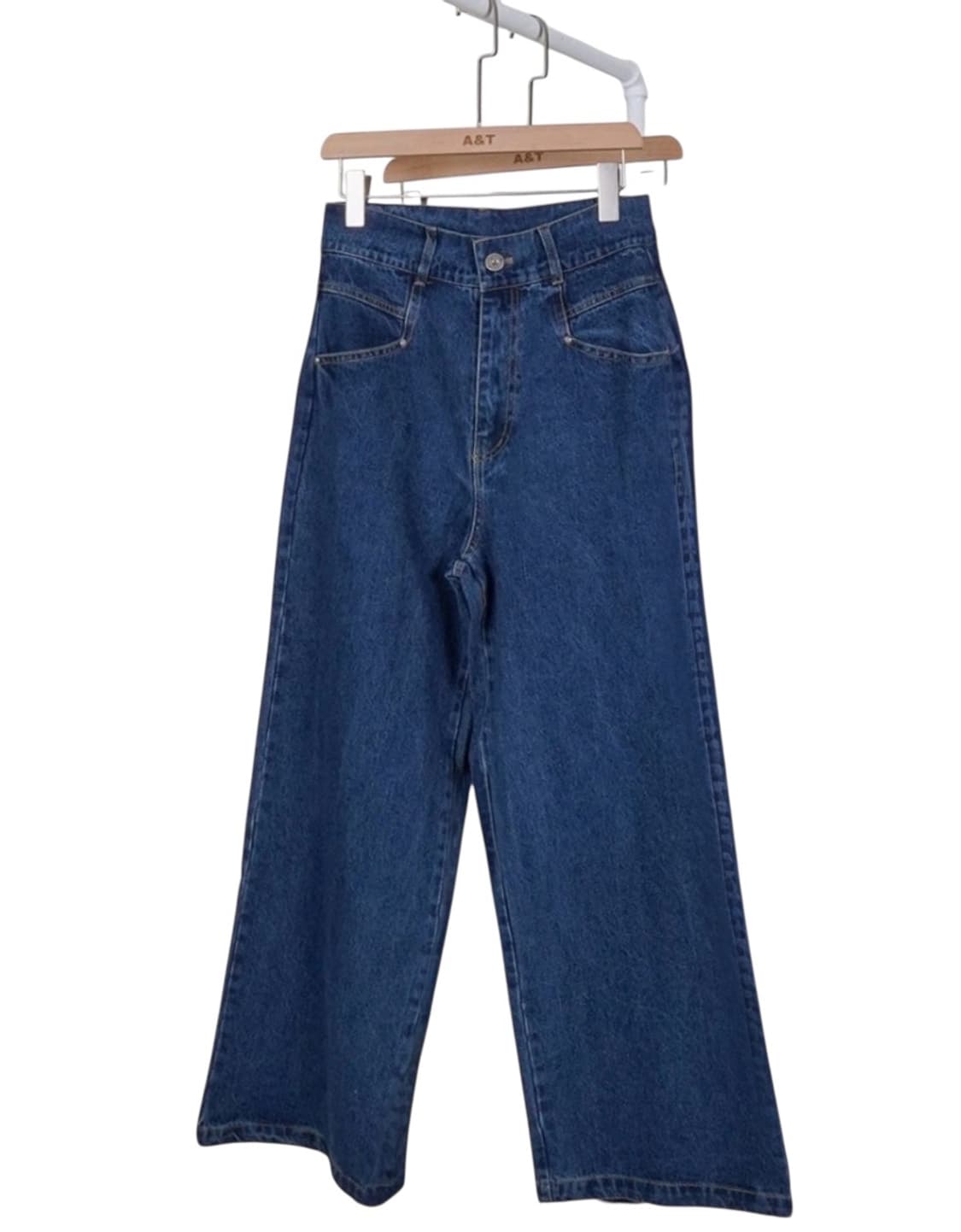 비비안 자수 로고 데님 팬츠 상품이미지2