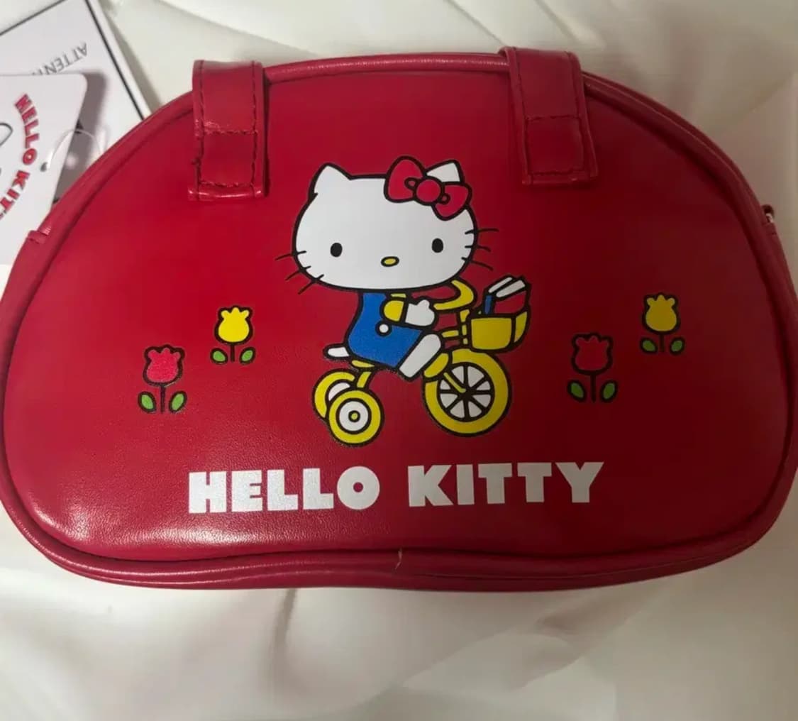 헬로키티 레트로 미니 보스턴 도트백 숄 상품이미지1