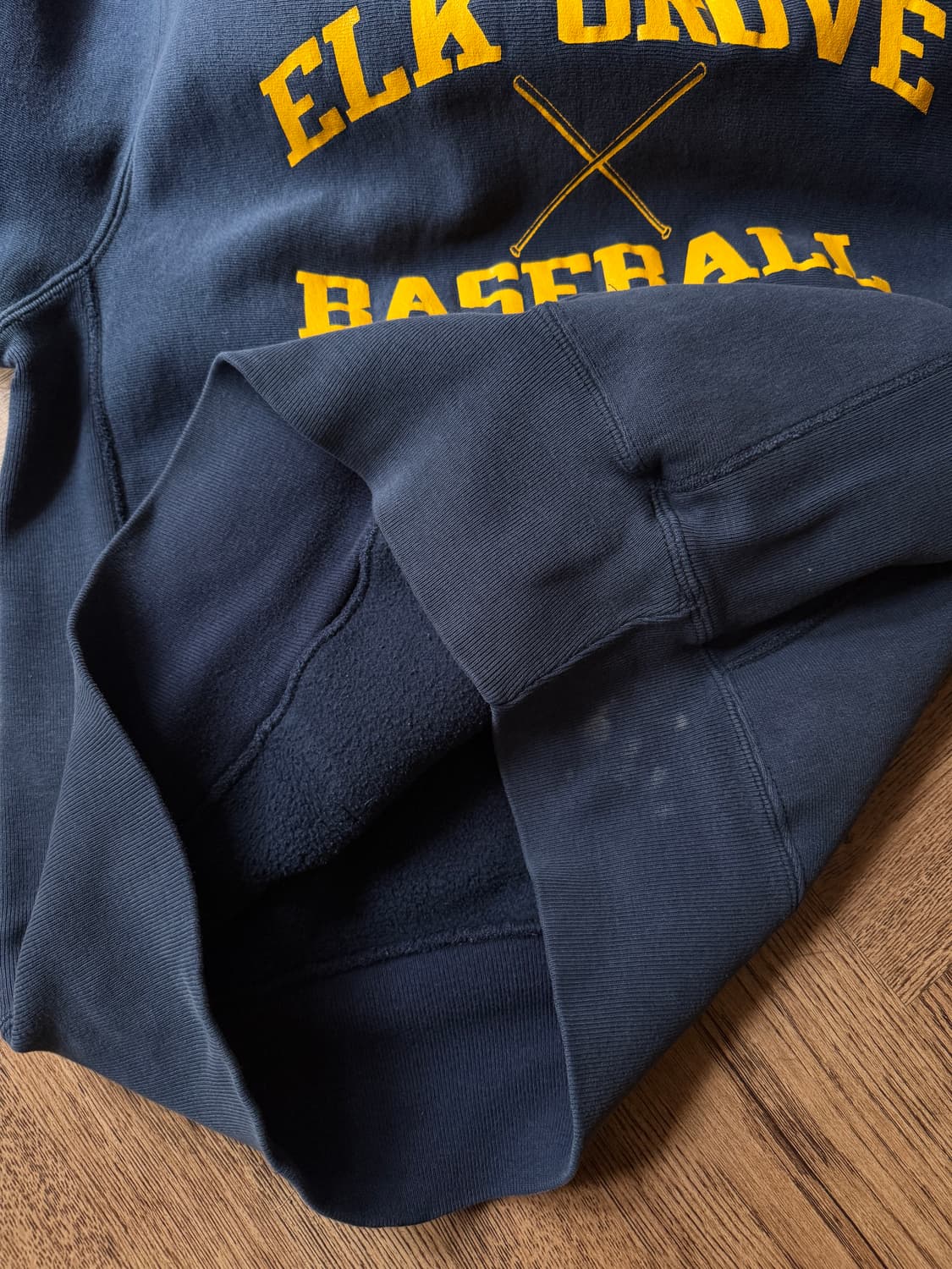 [L]80's 챔피온 리버스위브 베이스볼 후드 티셔츠 상품이미지3