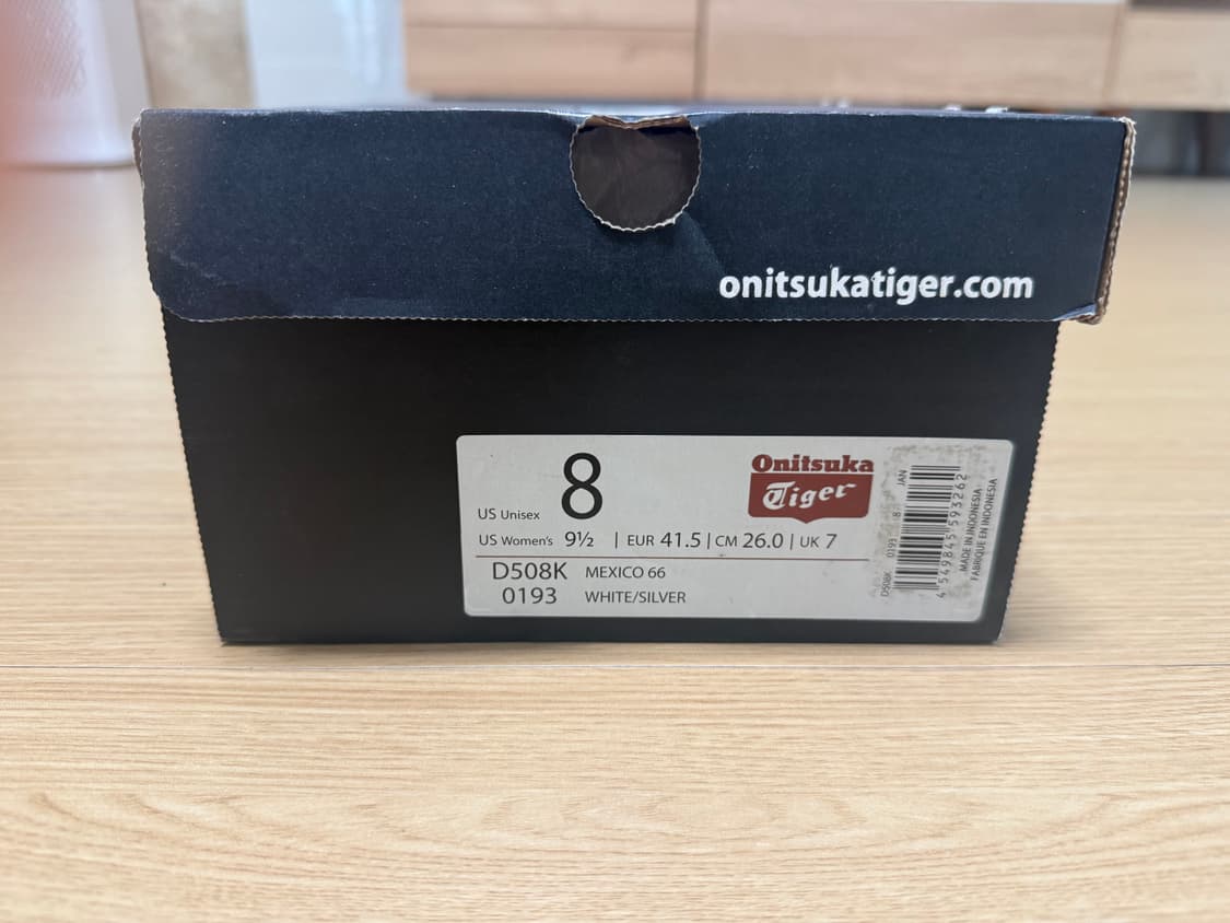오니츠카타이거 화이트 실버(d508k-0193) 스니커즈(260) 새상품 상품이미지1