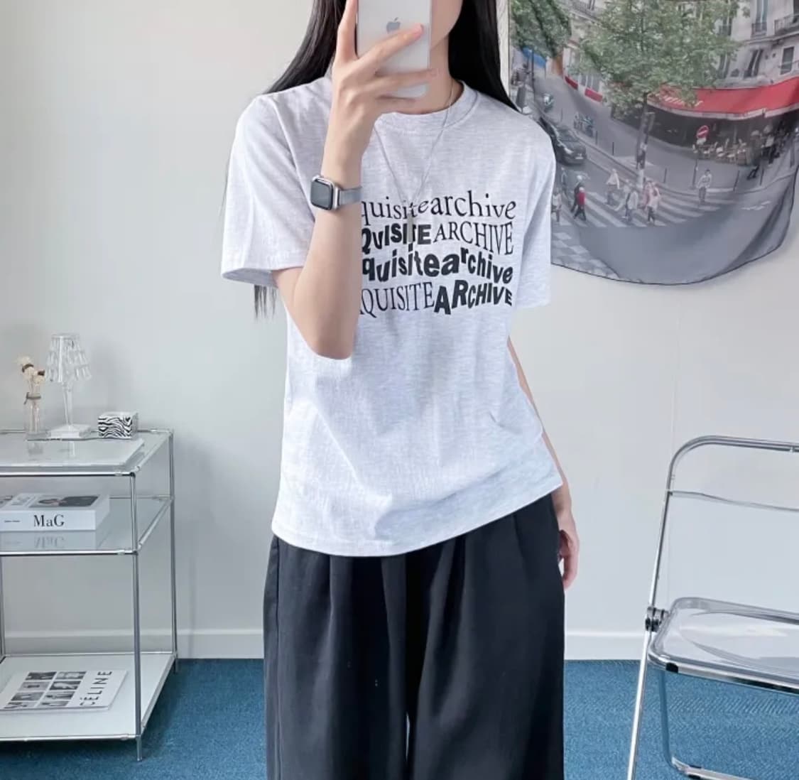 이지유니크 ExquisiteT 티셔츠 화이트 판매 상품이미지1