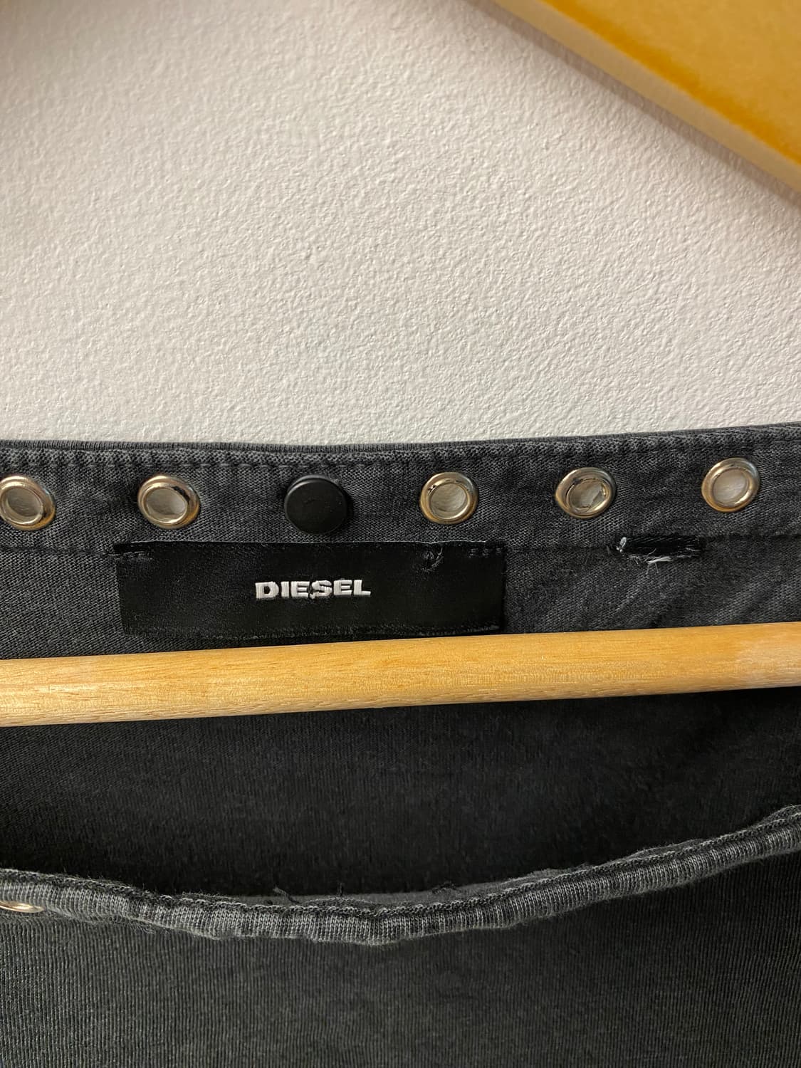 [F] Diesel 디젤 아일렛 레이스 업 티셔츠 상품이미지10