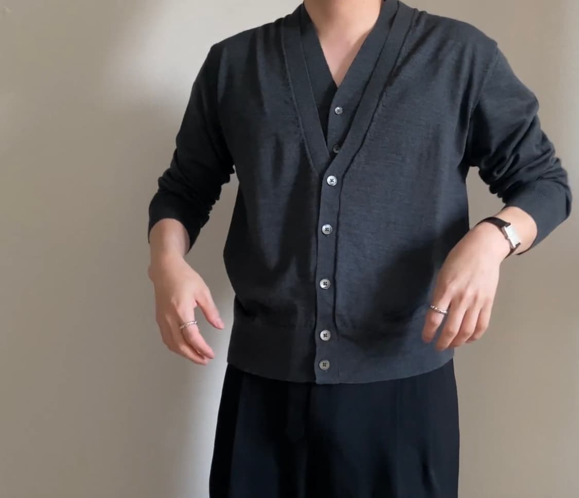 르메르 더블 레이어드 가디건 상품이미지1
