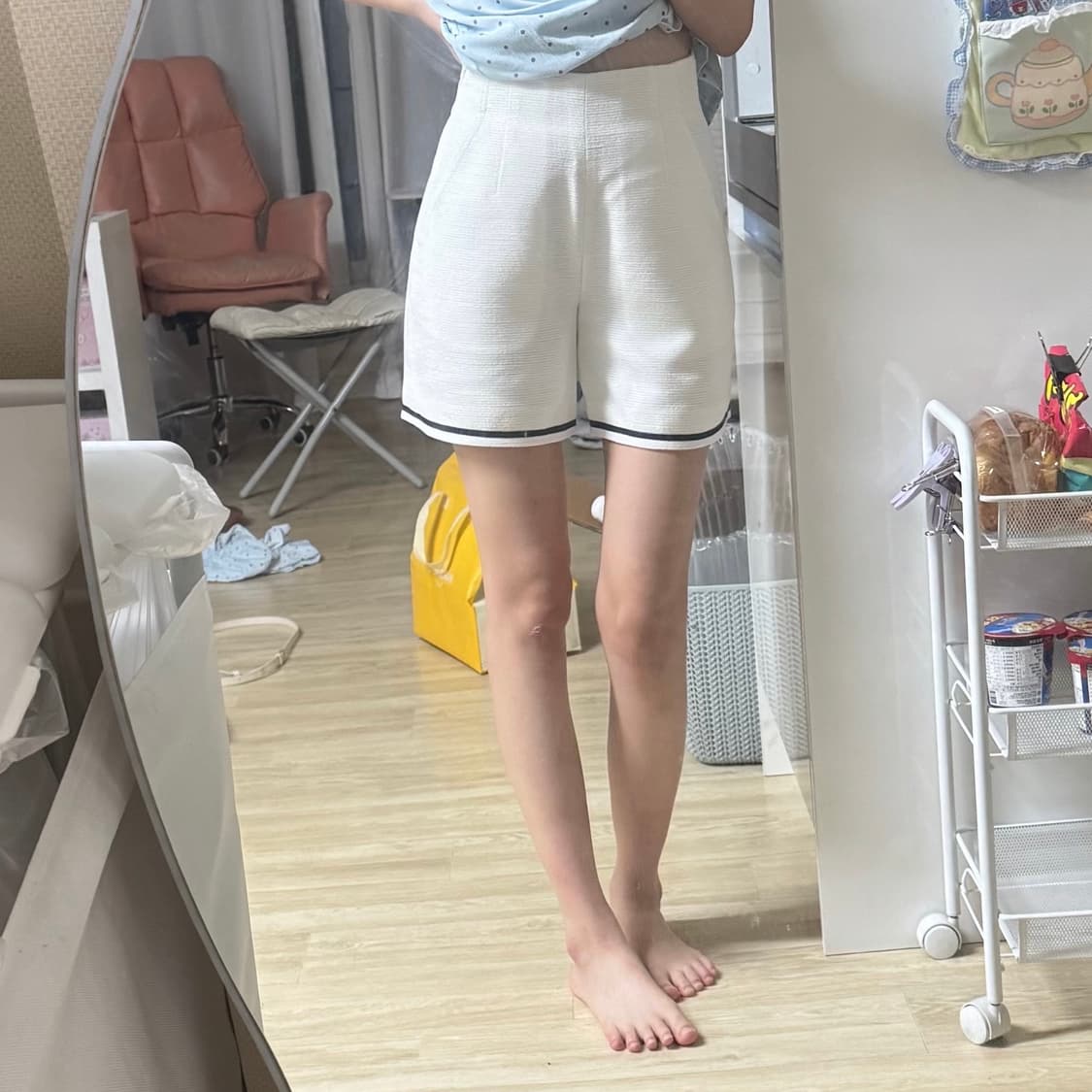 [새상품] 룩캐스트 비키 트리밍 자켓 팬츠 셋업 상품이미지4