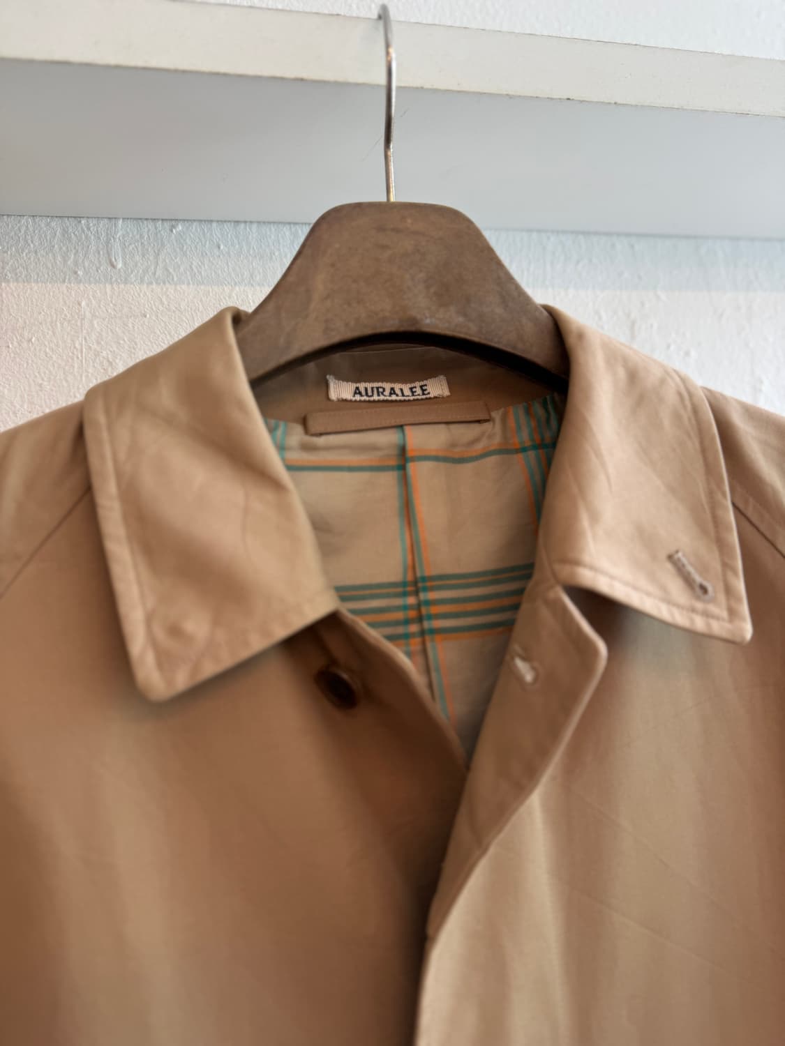 19ss 오라리 코튼 실크 개버딘코트 상품이미지3