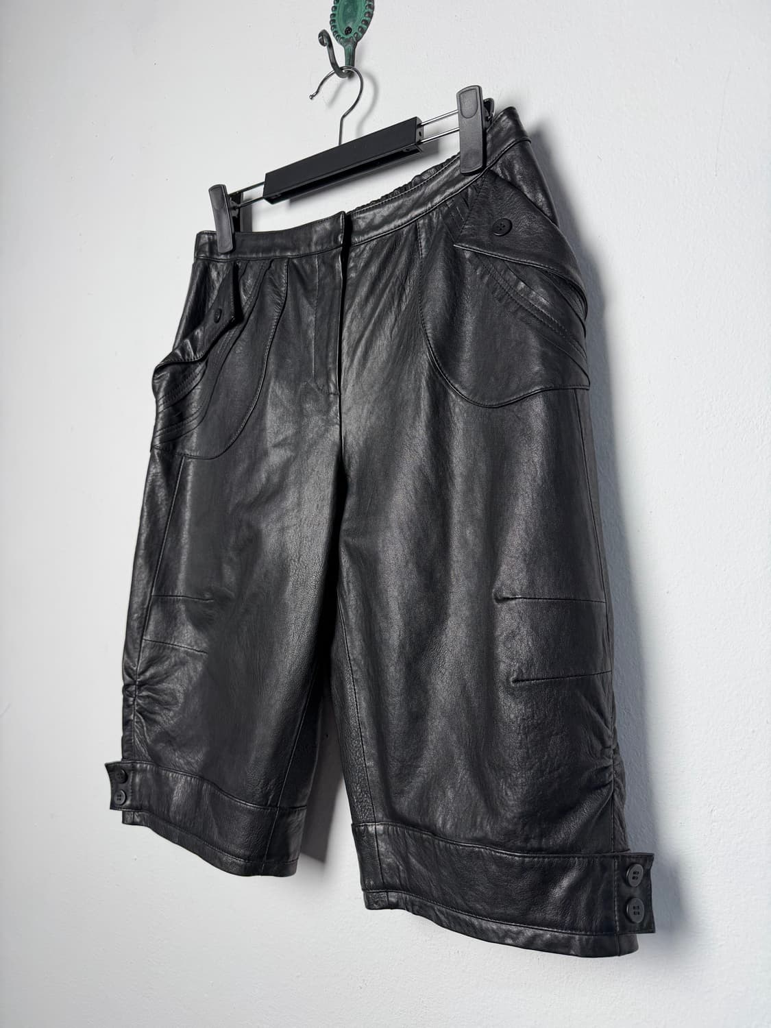 빈티지 램스킨 레더 쇼츠 상품이미지2
