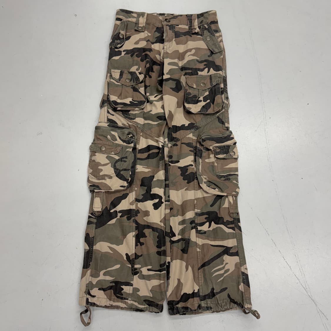 멀티포켓 Y2K 카모 탄창 와이드 빈티지 카고팬츠 상품이미지2