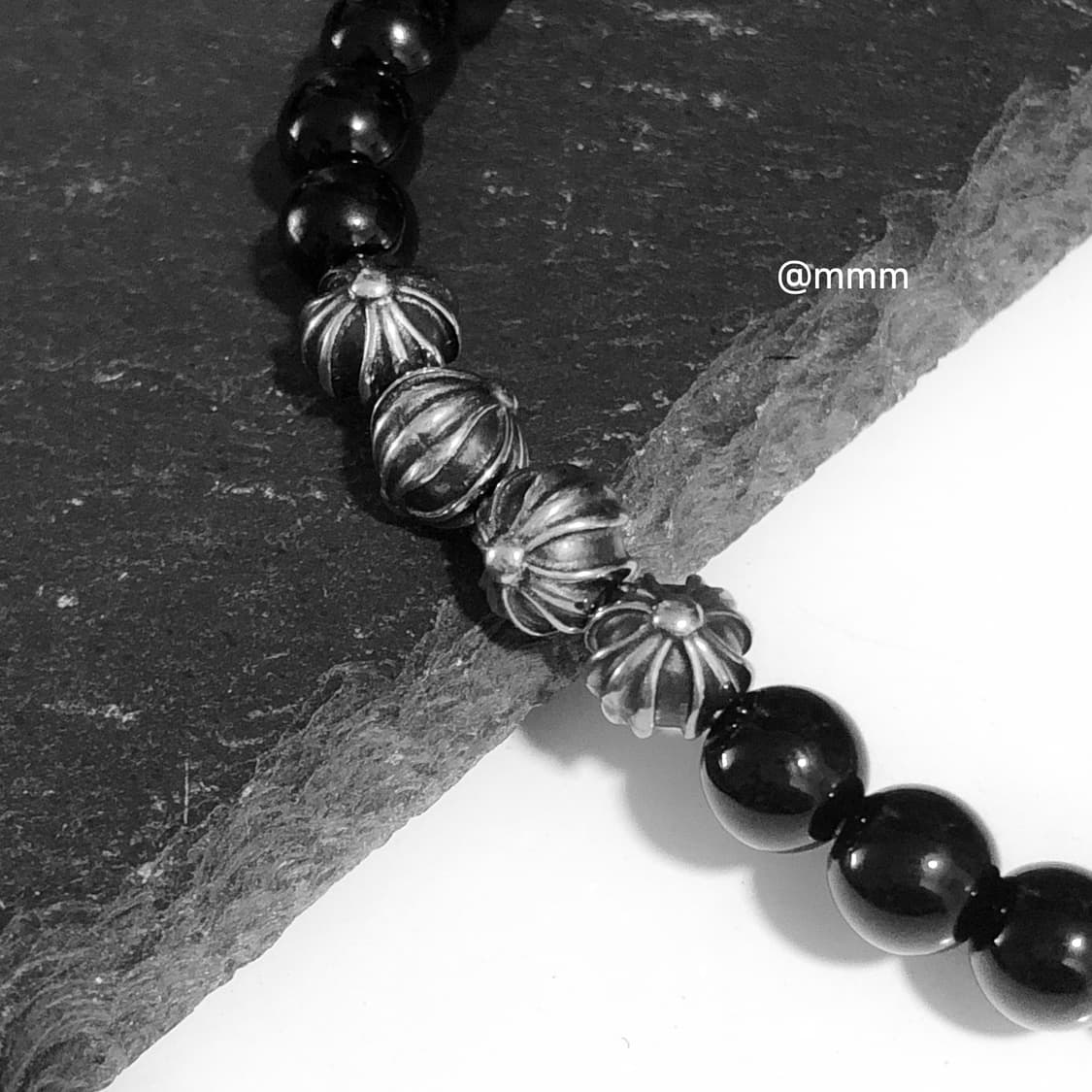 (Unisex) 크로스 스톤볼 팔찌 상품이미지3