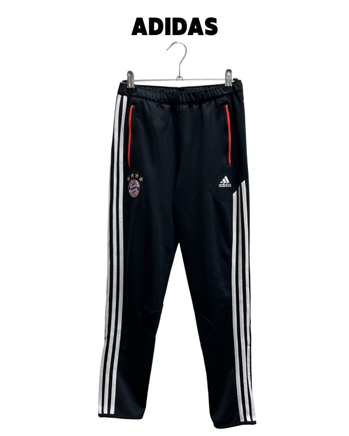 (73) 아디다스 키즈 바이에른 뮌헨 삼선 트랙 팬츠 블랙 상품이미지1