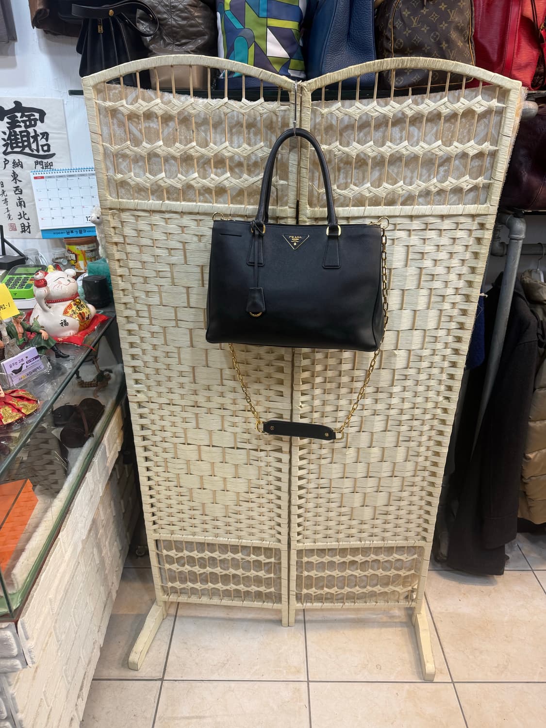 정품 프라다 사피아노 럭스 2way백 팝니다 상품이미지1