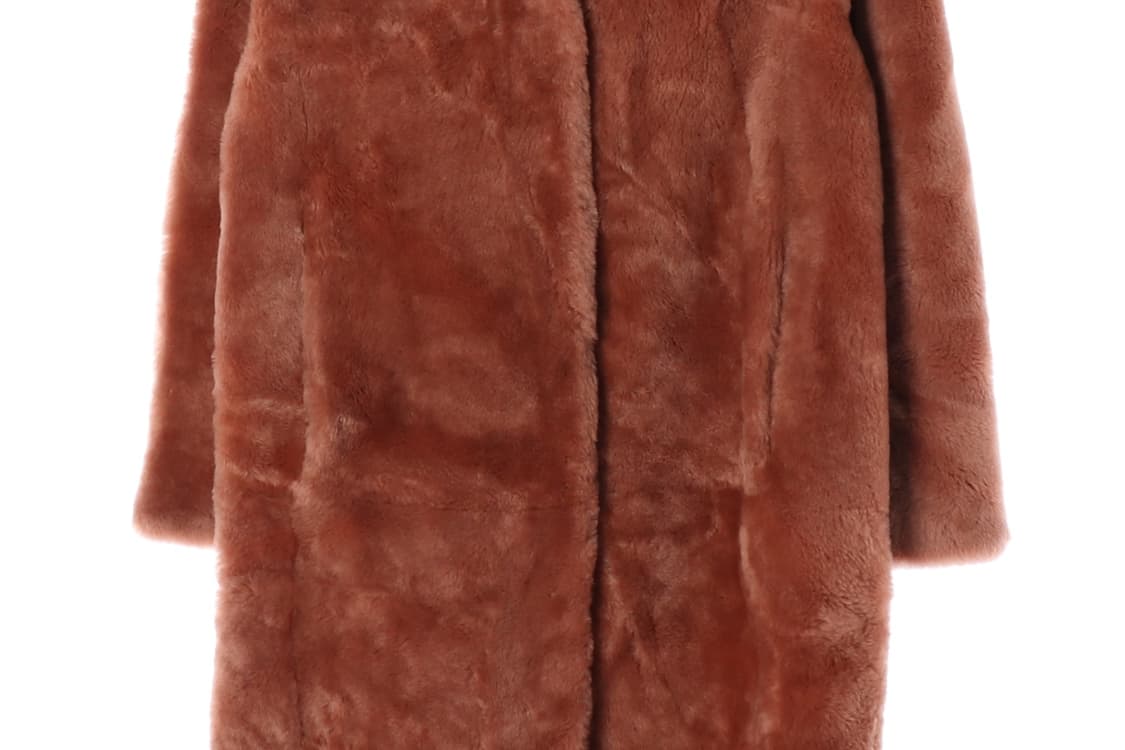 [XS]오즈세컨 천연여우 로즈브라운 롱 모피코트 무스탕
 상품이미지3