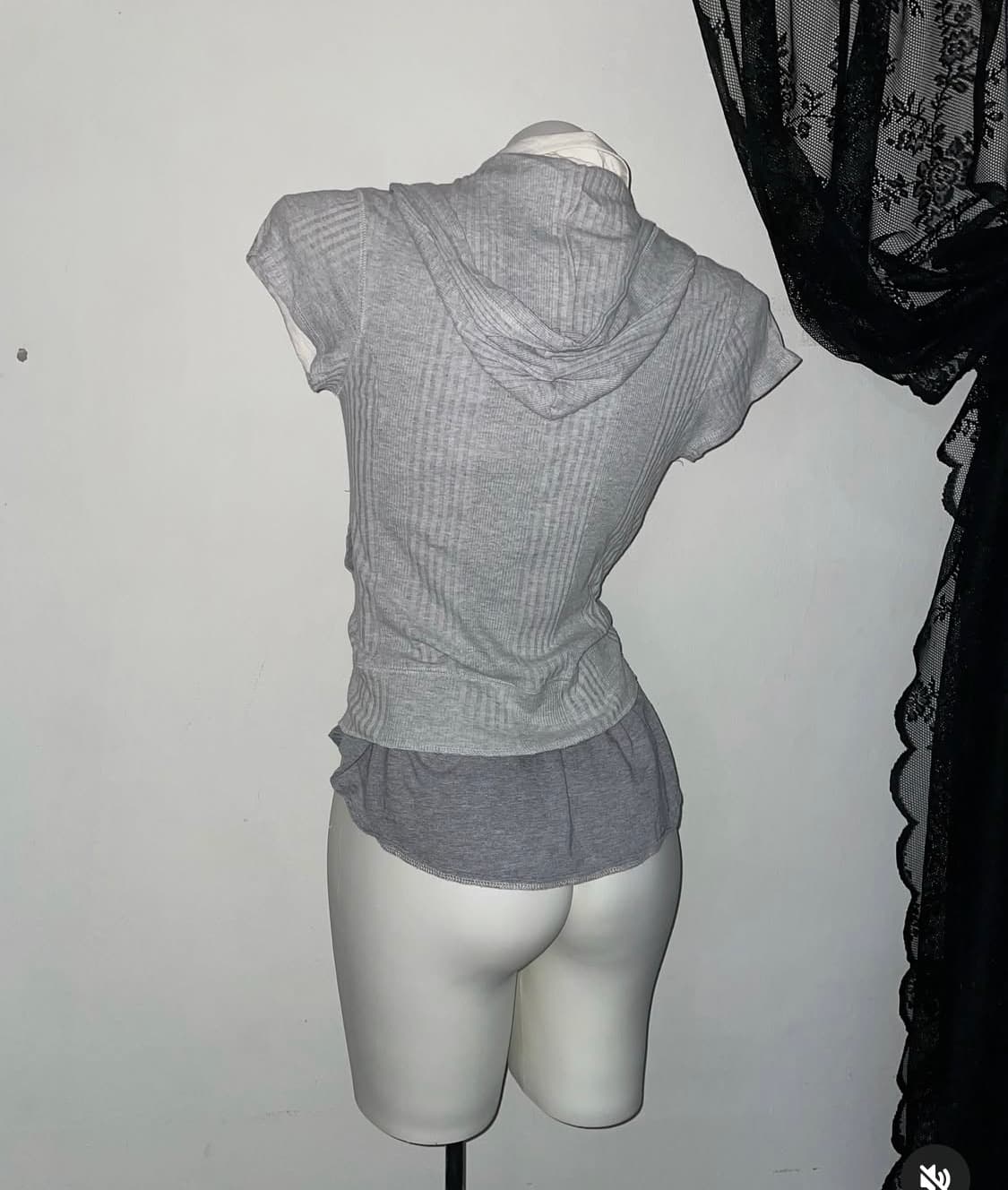 무채색 니혼진 너드 코디세트 리본 모리 상품이미지4