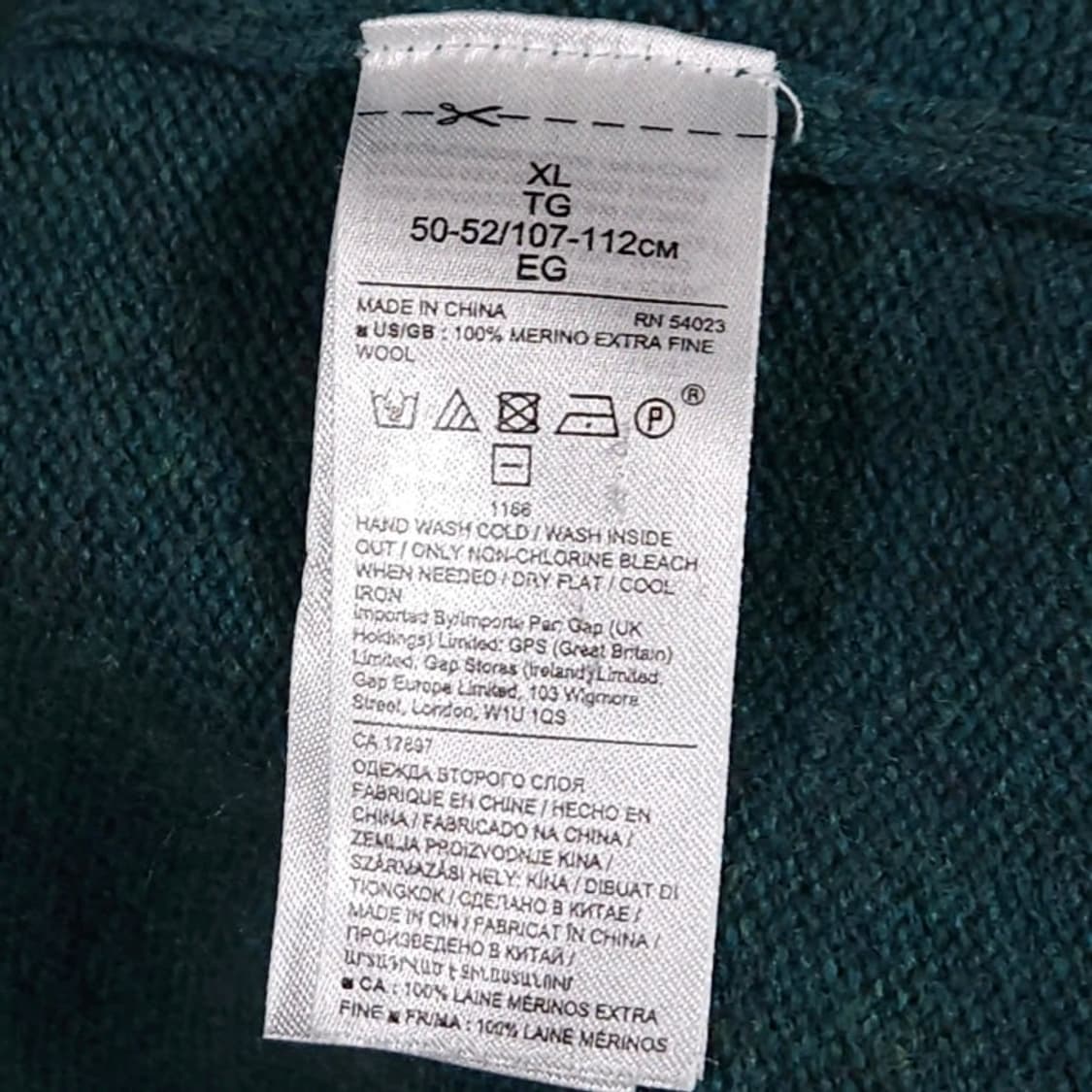 110)바나나리퍼블릭 메리노울 니트 그린 상품이미지5