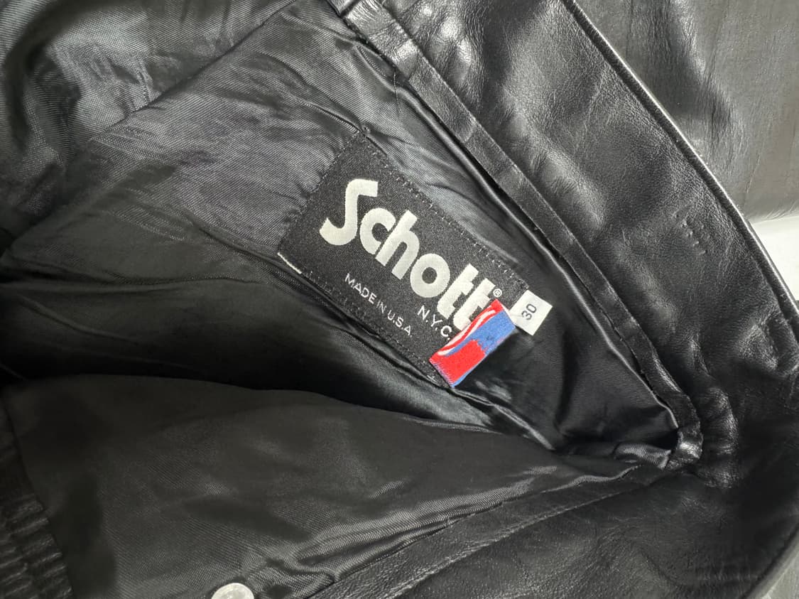 Schott 레더 팬츠 30 상품이미지3