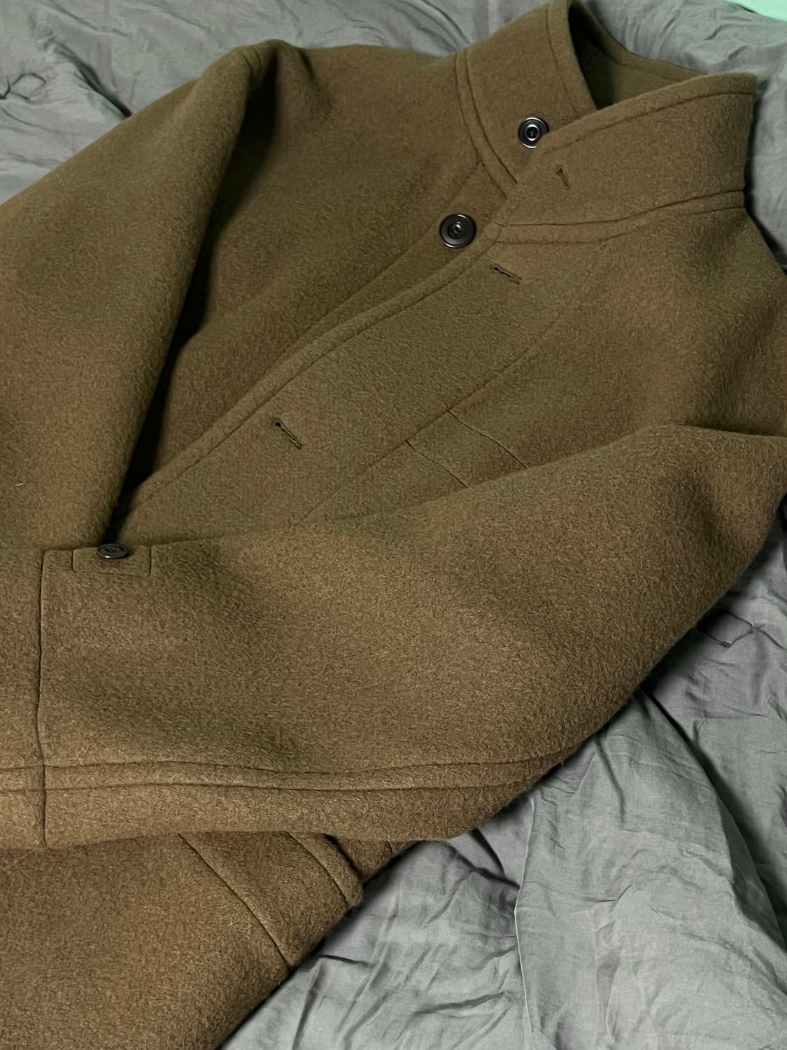 르메르 BOXY DUFFLE 코트 브라운 50 상품이미지2