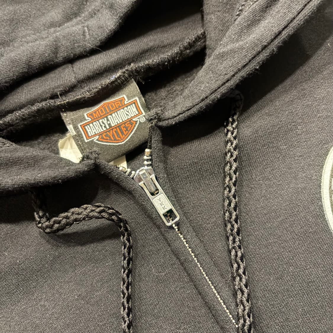 [M] 할리데이비슨 블랙 후드집업 코리아 서울 드래곤 C521 상품이미지6