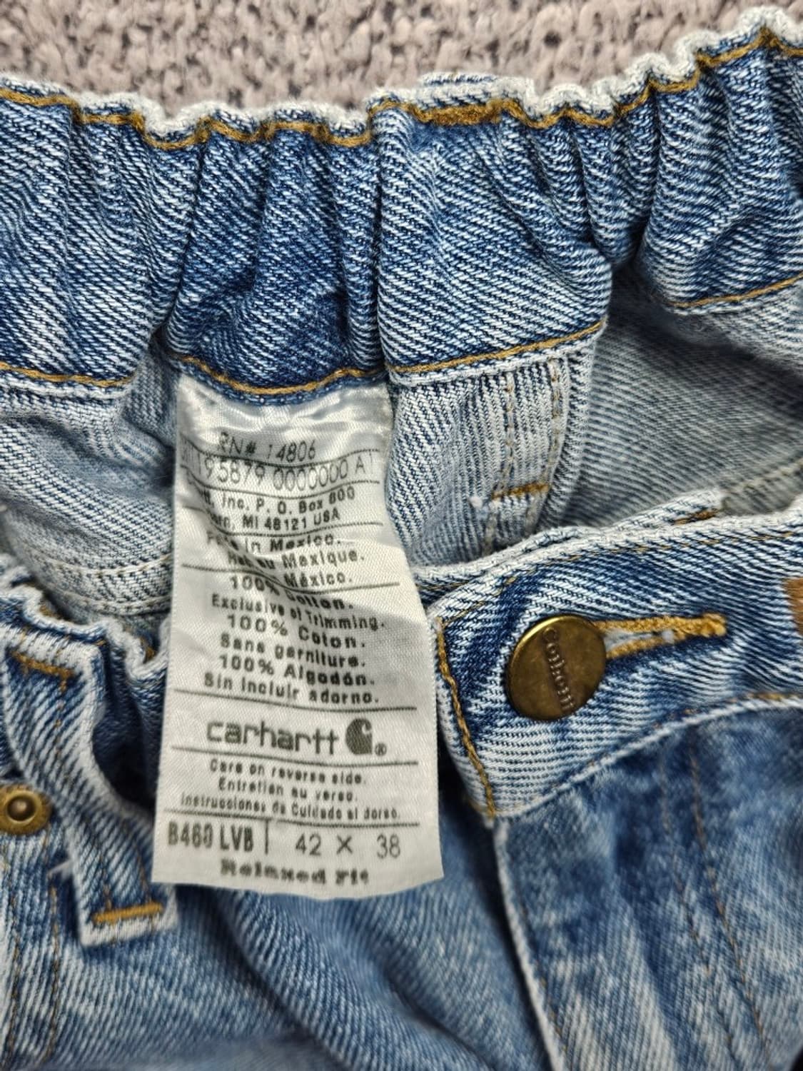 칼하트X할리데이비슨 커스텀 데님 쇼츠 반바지 ( 42" ) / 11645 상품이미지7