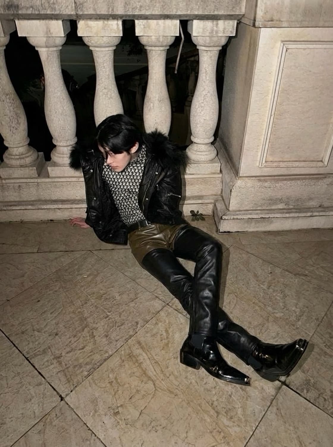 ECKHAUS LATTA 투컬러  에코레더 팬츠 상품이미지2