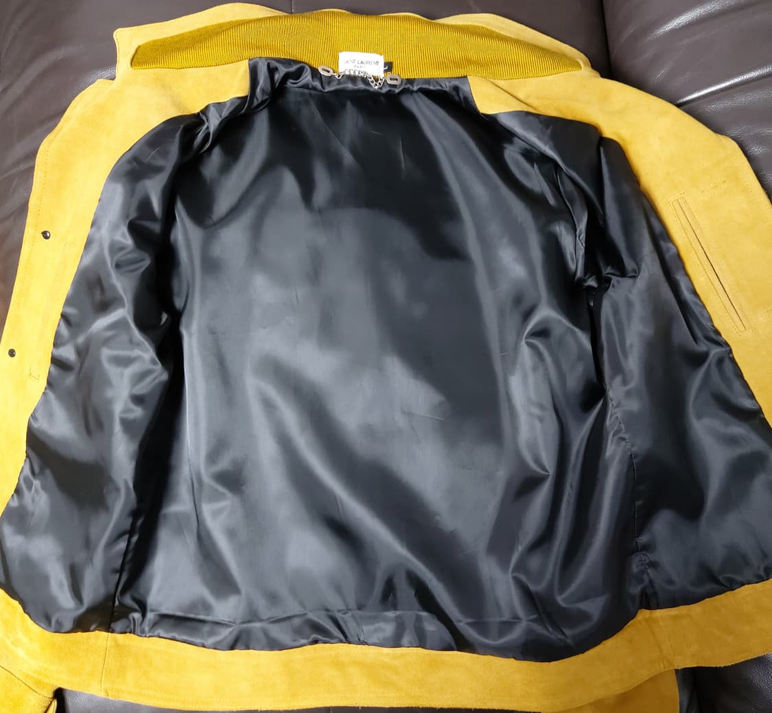 남성 리얼 카우 레드 스웨이드 트러커 자켓(95~100) 상품이미지4