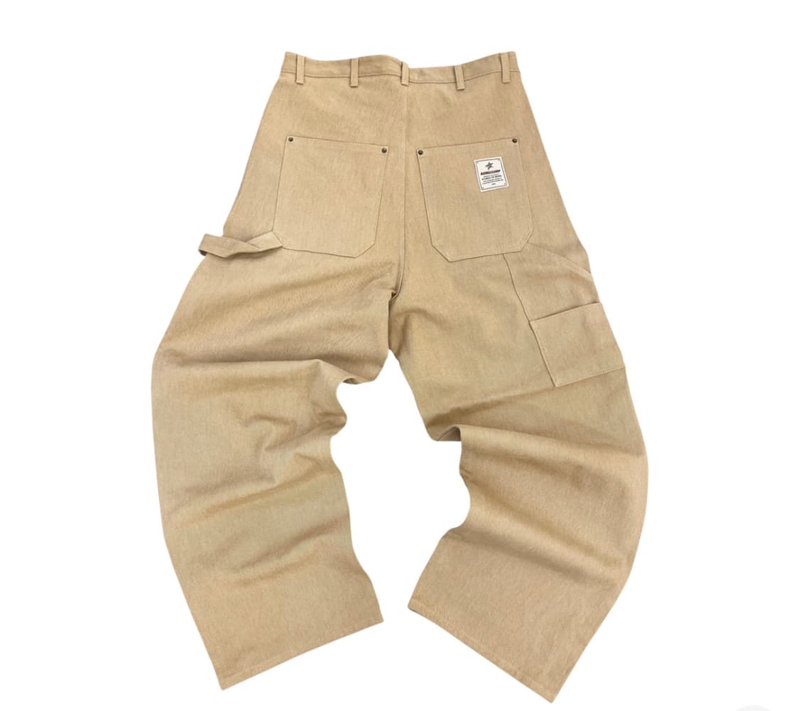 아오이로 커트 더블니 팬츠 탄 2025 상품이미지2