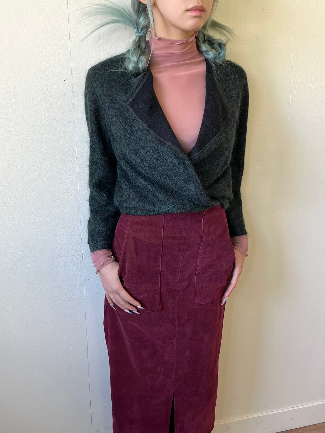 CREE LUXUS 모헤어 가디건 상품이미지6