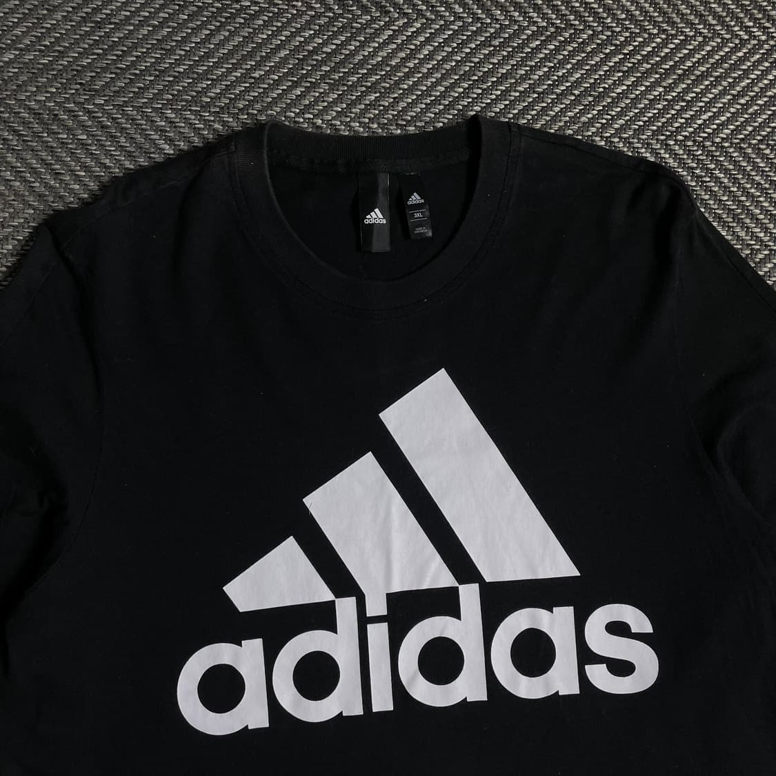 아디다스 에센셜 빅로고 반팔 티셔츠 블랙y 4864 상품이미지4