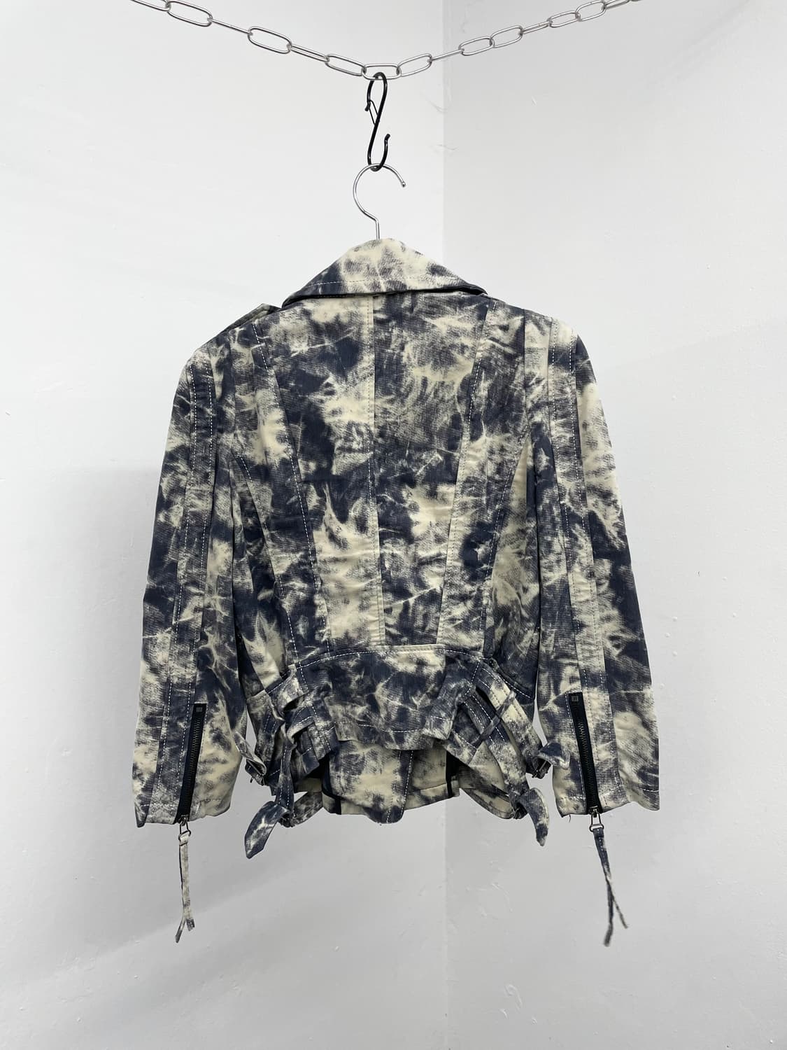 락시크 워싱 스터드 디테일 라이더자켓 상품이미지8