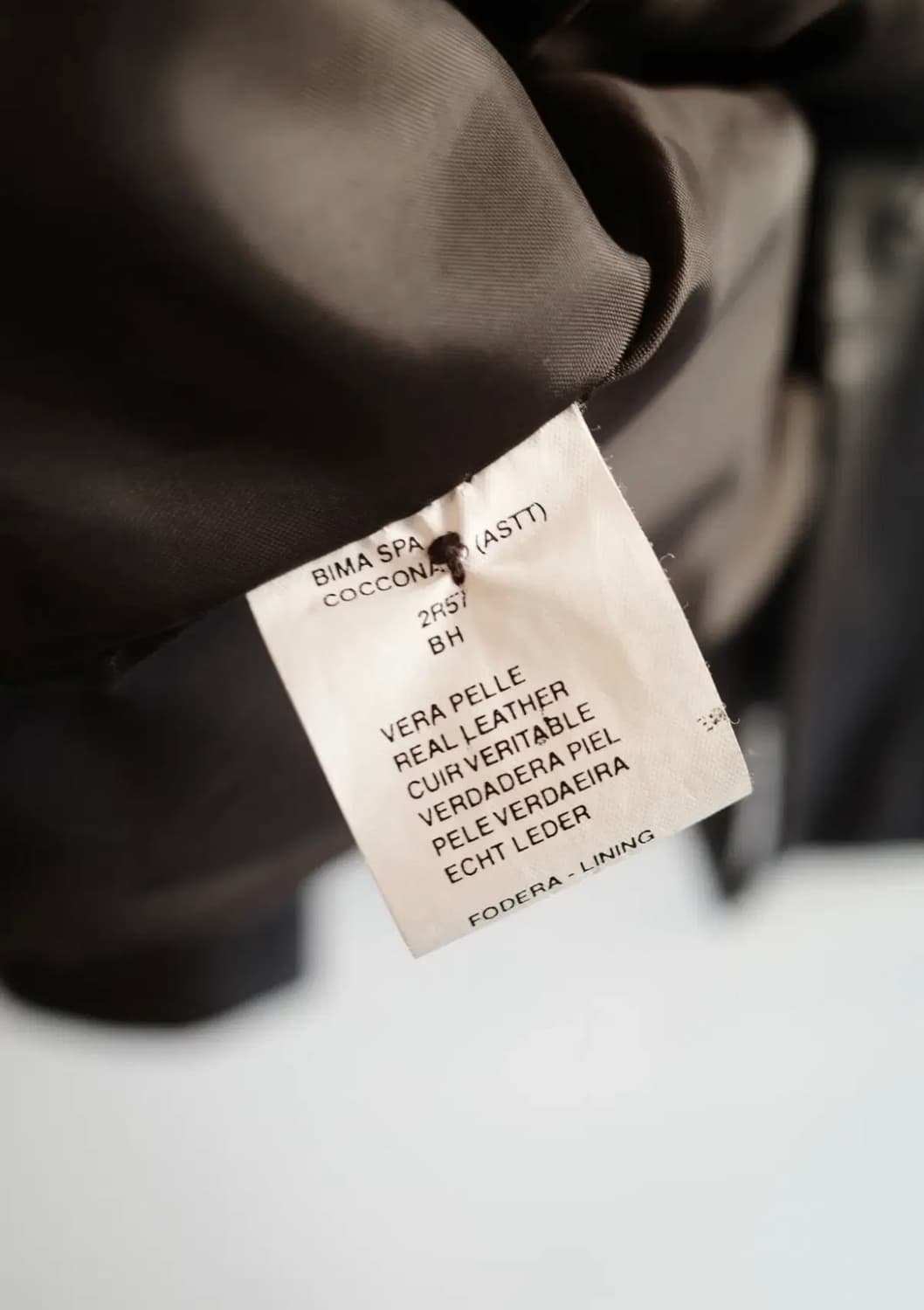 Conbipel 여성 블랙 가죽 자켓 상품이미지6