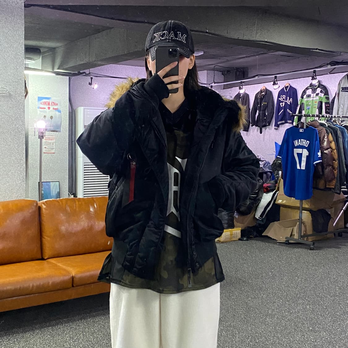 알파인더스트리 N-2B 블랙 점퍼  B3010 상품이미지1